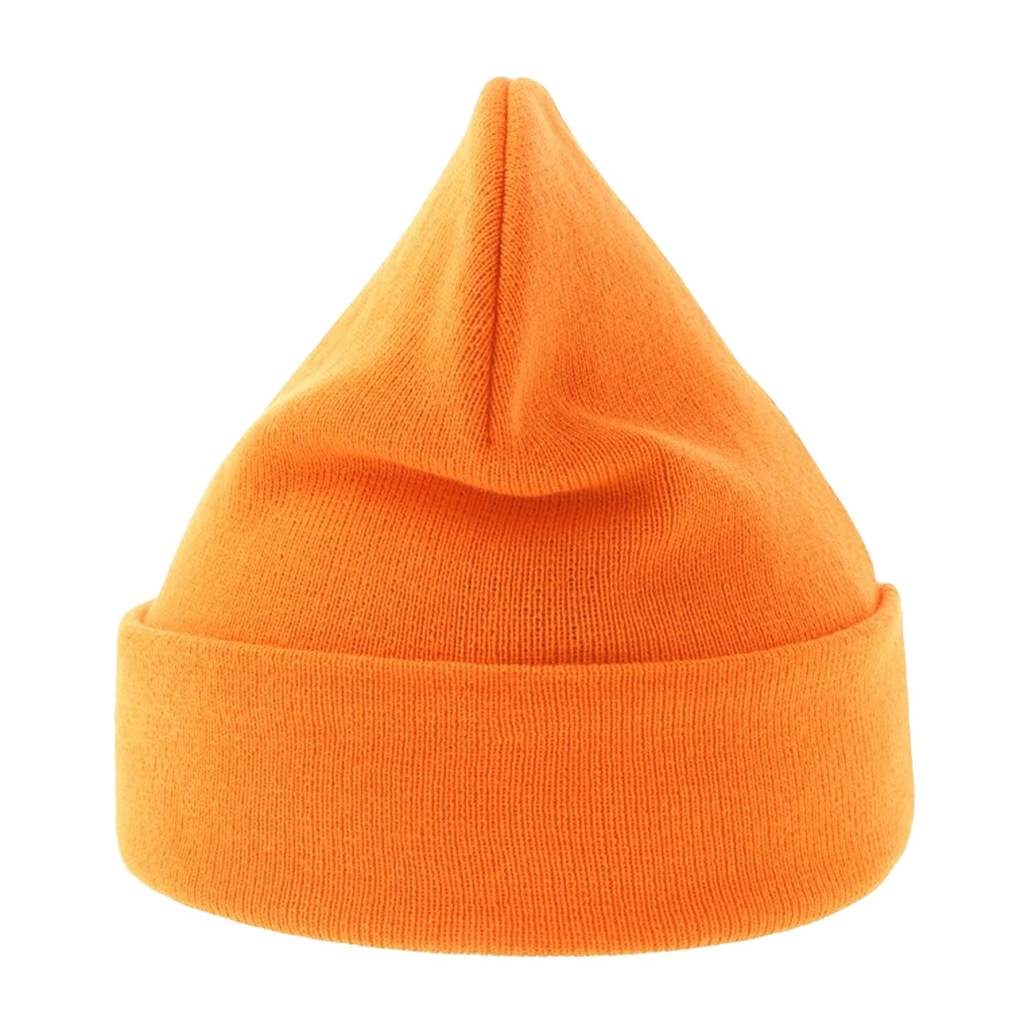 Fluro Orange - Side - Atlantis Unisex Adult Pier Polartech Lined Beanie
