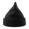Black - Side - Atlantis Unisex Adult Pier Polartech Lined Beanie