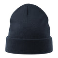 Navy - Front - Atlantis Unisex Adult Pier Polartech Lined Beanie