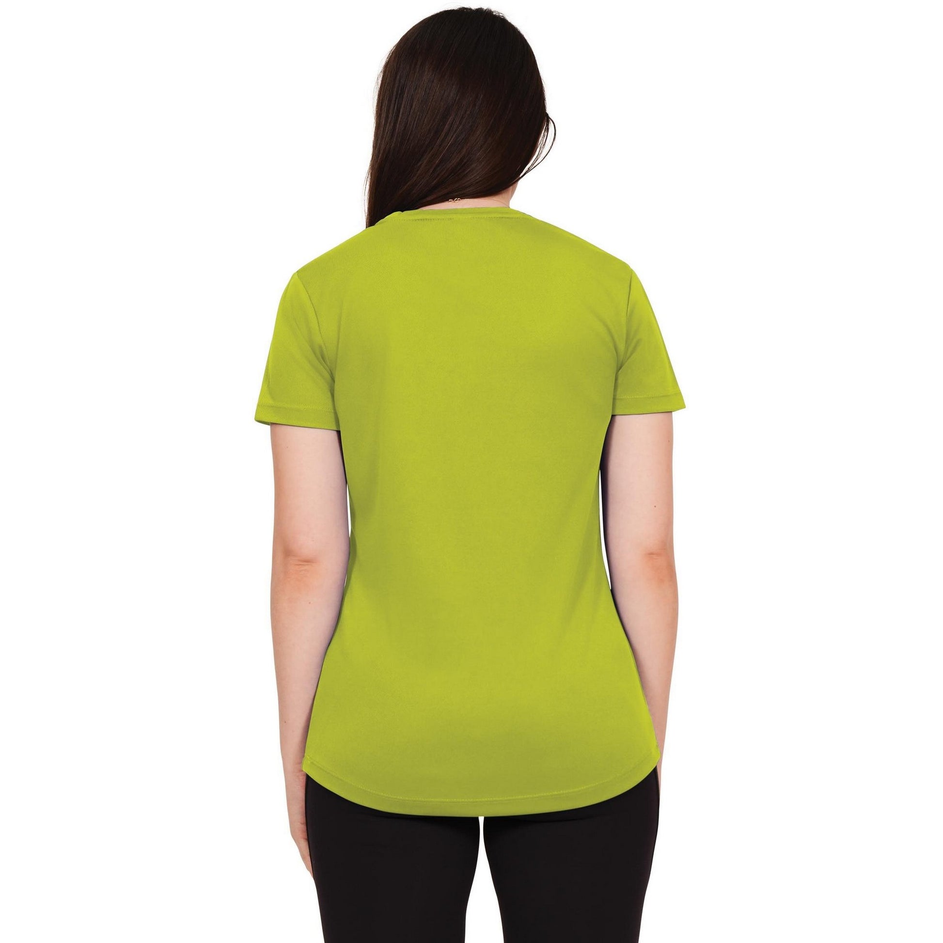 Lime - Back - Casual Classics Womens-Ladies Original Tech T-Shirt