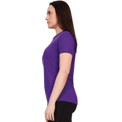 Purple - Side - Casual Classics Womens-Ladies Original Tech T-Shirt