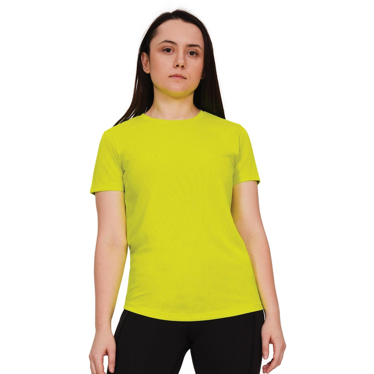 Yellow - Front - Casual Classics Womens-Ladies Original Tech T-Shirt