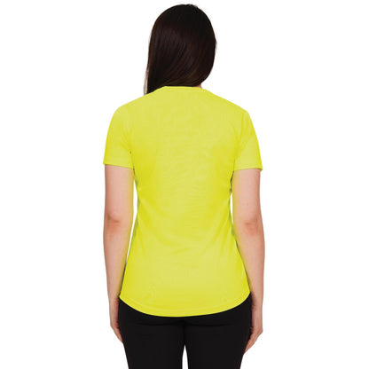 Yellow - Back - Casual Classics Womens-Ladies Original Tech T-Shirt