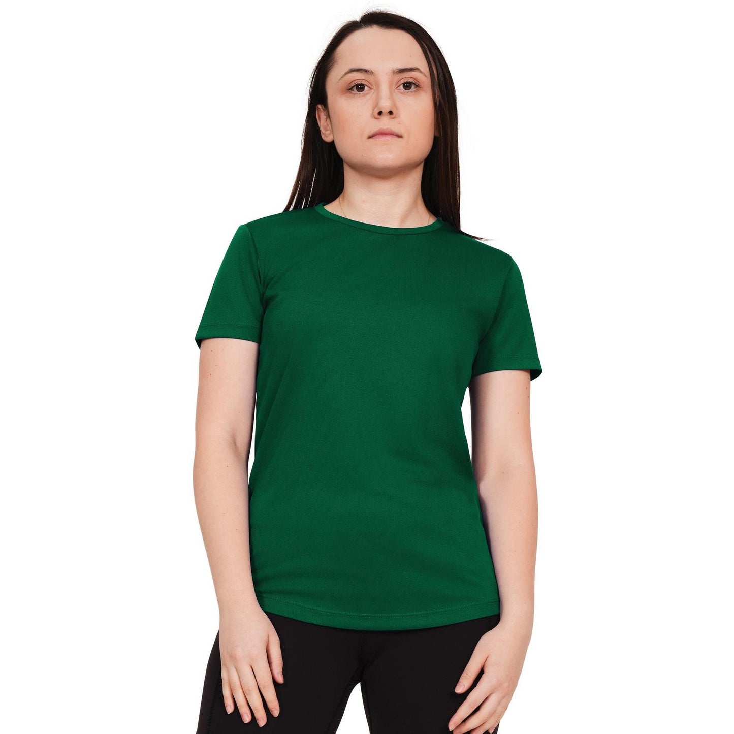Forest Green - Front - Casual Classics Womens-Ladies Original Tech T-Shirt