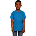 Sapphire Blue - Front - Casual Classics Childrens-Kids Original Tech T-Shirt