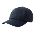 Navy - Front - Atlantis Unisex Adult Dad Sustainable 6 Panel Baseball Cap