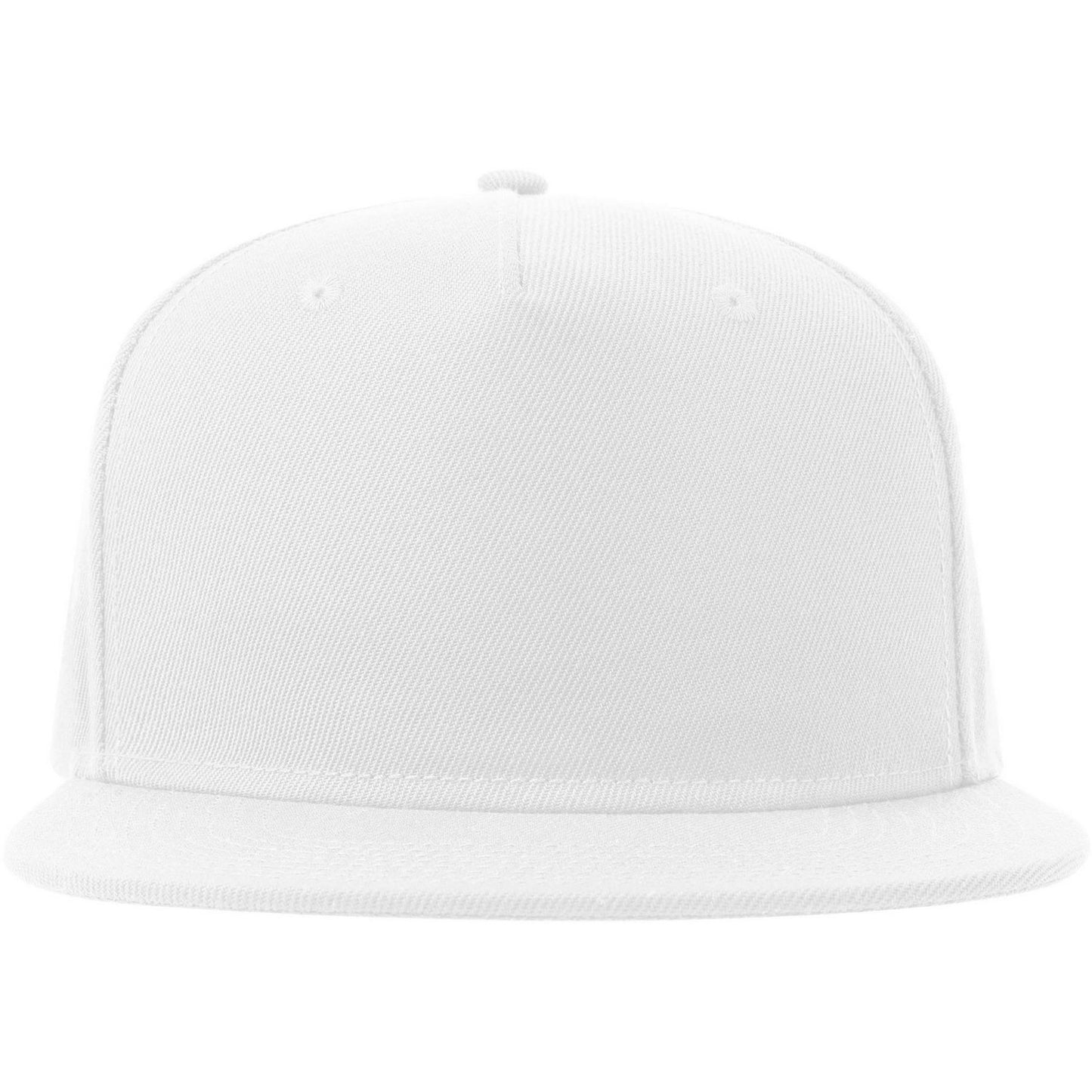 White - Front - Atlantis Unisex Adult 5 Panel Snapback Baseball Cap