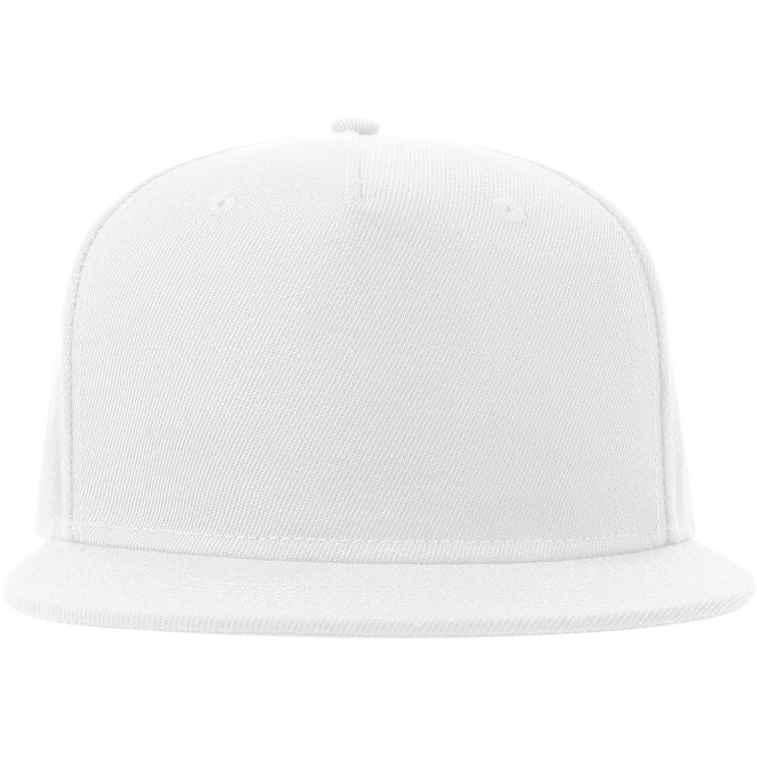 White - Front - Atlantis Unisex Adult 5 Panel Snapback Baseball Cap