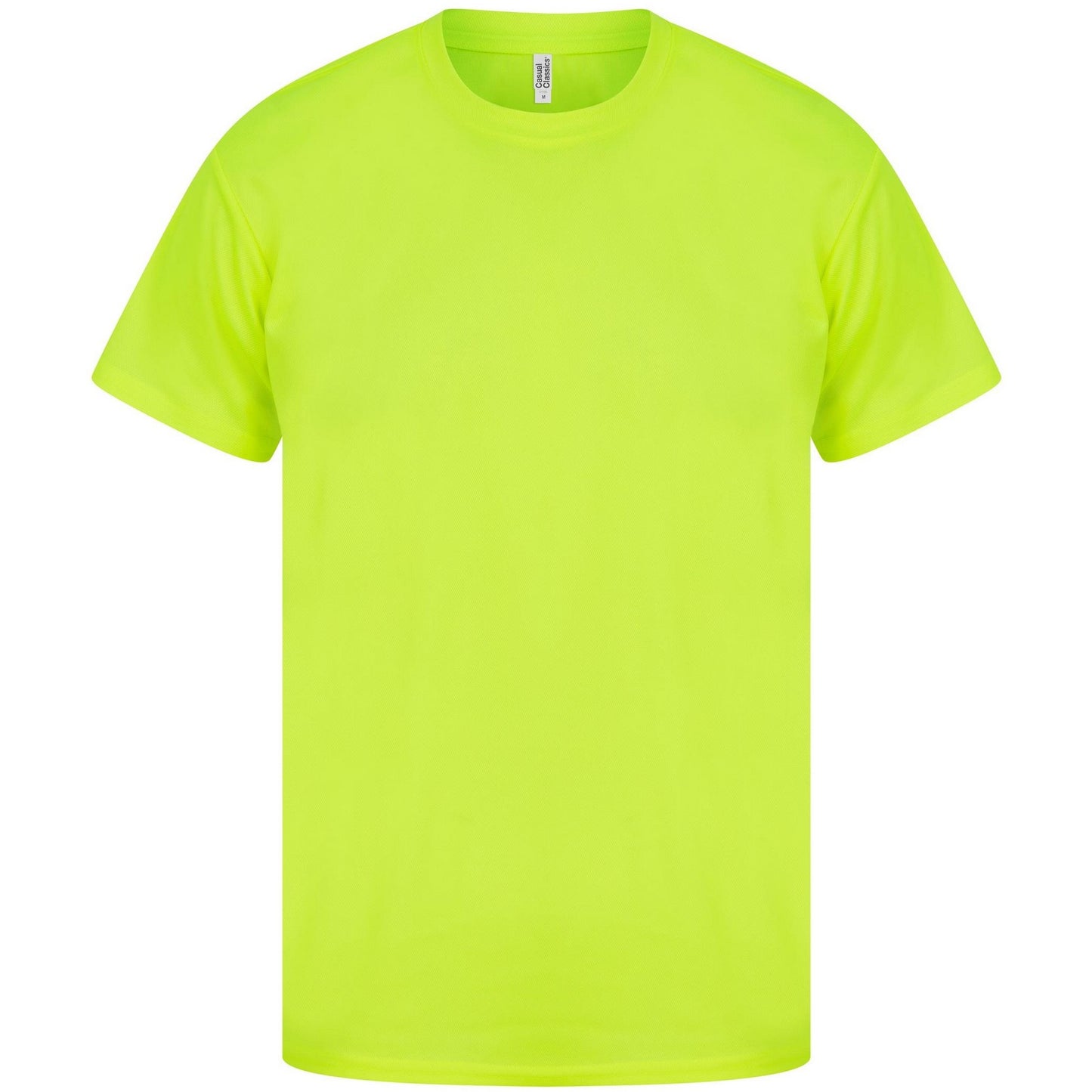 Lime - Front - Casual Classics Unisex Adult Original Tech T-Shirt