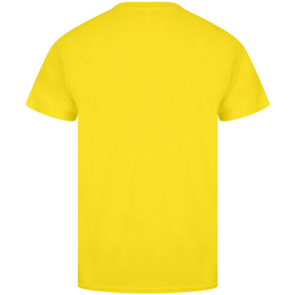 Cyber Yellow - Back - Casual Classics Unisex Adult Original Tech T-Shirt