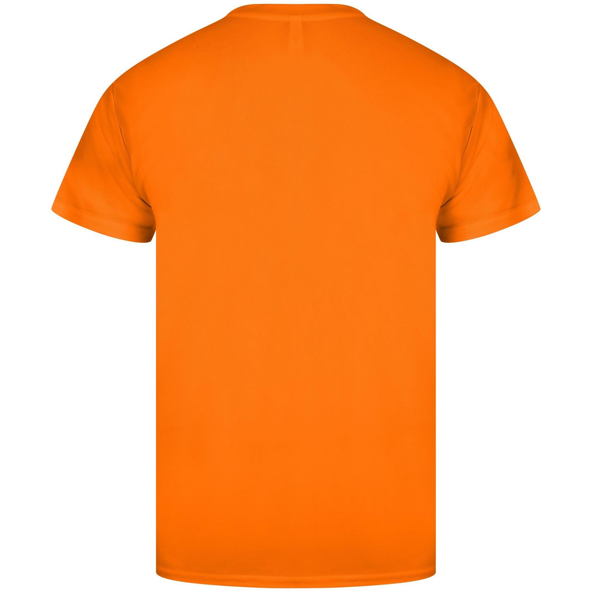 Cyber Orange - Back - Casual Classics Unisex Adult Original Tech T-Shirt