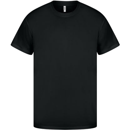 Black - Front - Casual Classics Unisex Adult Original Tech T-Shirt