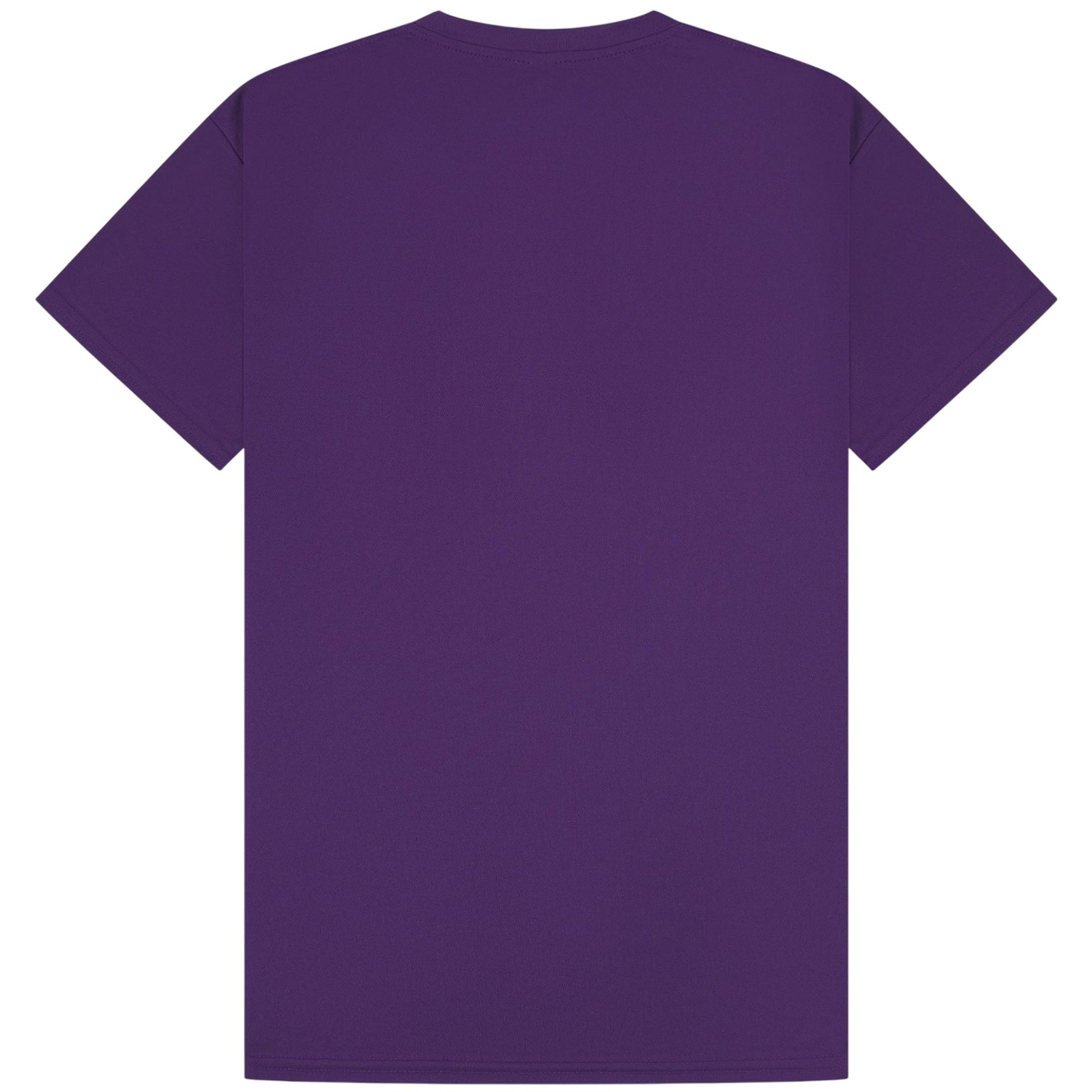 Purple - Back - Casual Classics Unisex Adult Original Tech T-Shirt