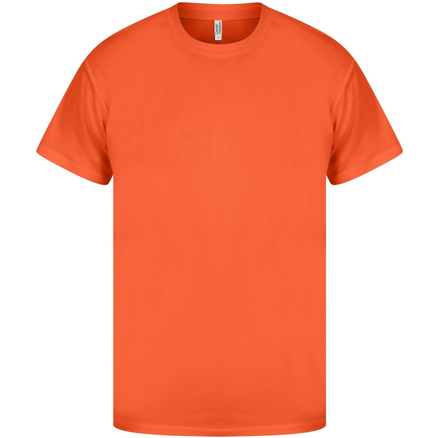 Orange - Front - Casual Classics Unisex Adult Original Tech T-Shirt