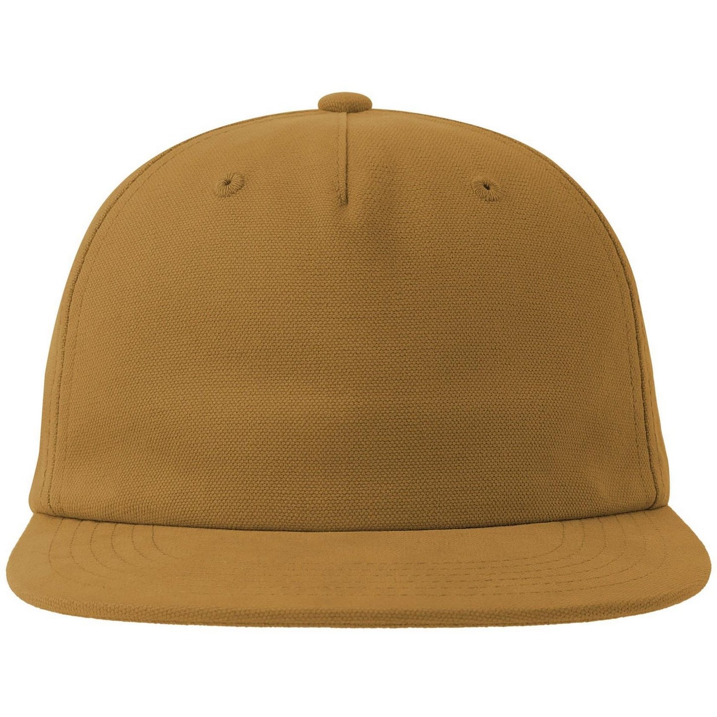 Dark Mustard - Front - Atlantis Unisex Adult Cruz 5 Panel Sustainable Snapback Cap