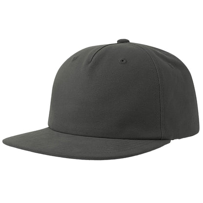 Dark Grey - Lifestyle - Atlantis Unisex Adult Cruz 5 Panel Sustainable Snapback Cap