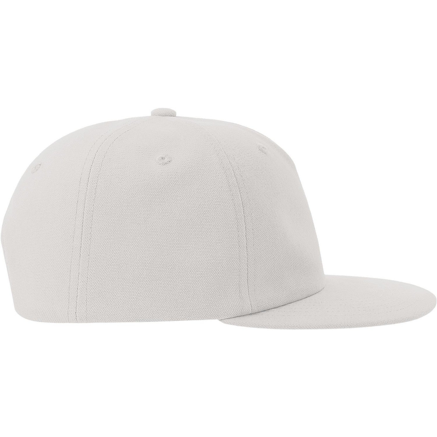 White - Side - Atlantis Unisex Adult Cruz 5 Panel Sustainable Snapback Cap