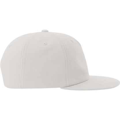 White - Side - Atlantis Unisex Adult Cruz 5 Panel Sustainable Snapback Cap