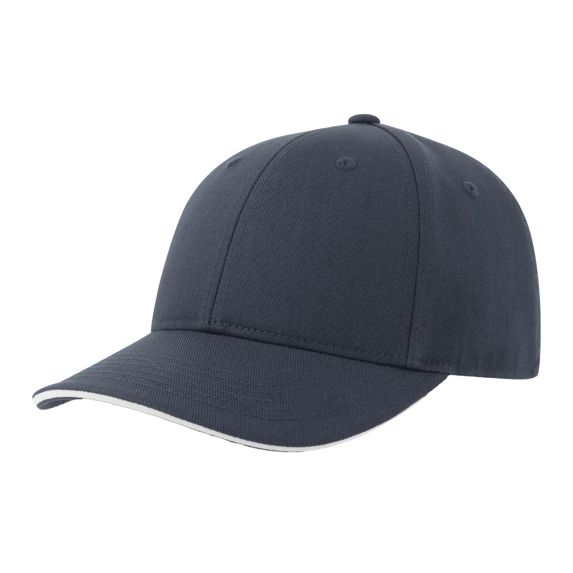 Navy-White - Front - Atlantis Unisex Adult Liberty Sandwich 6 Panel Sustainable Cap