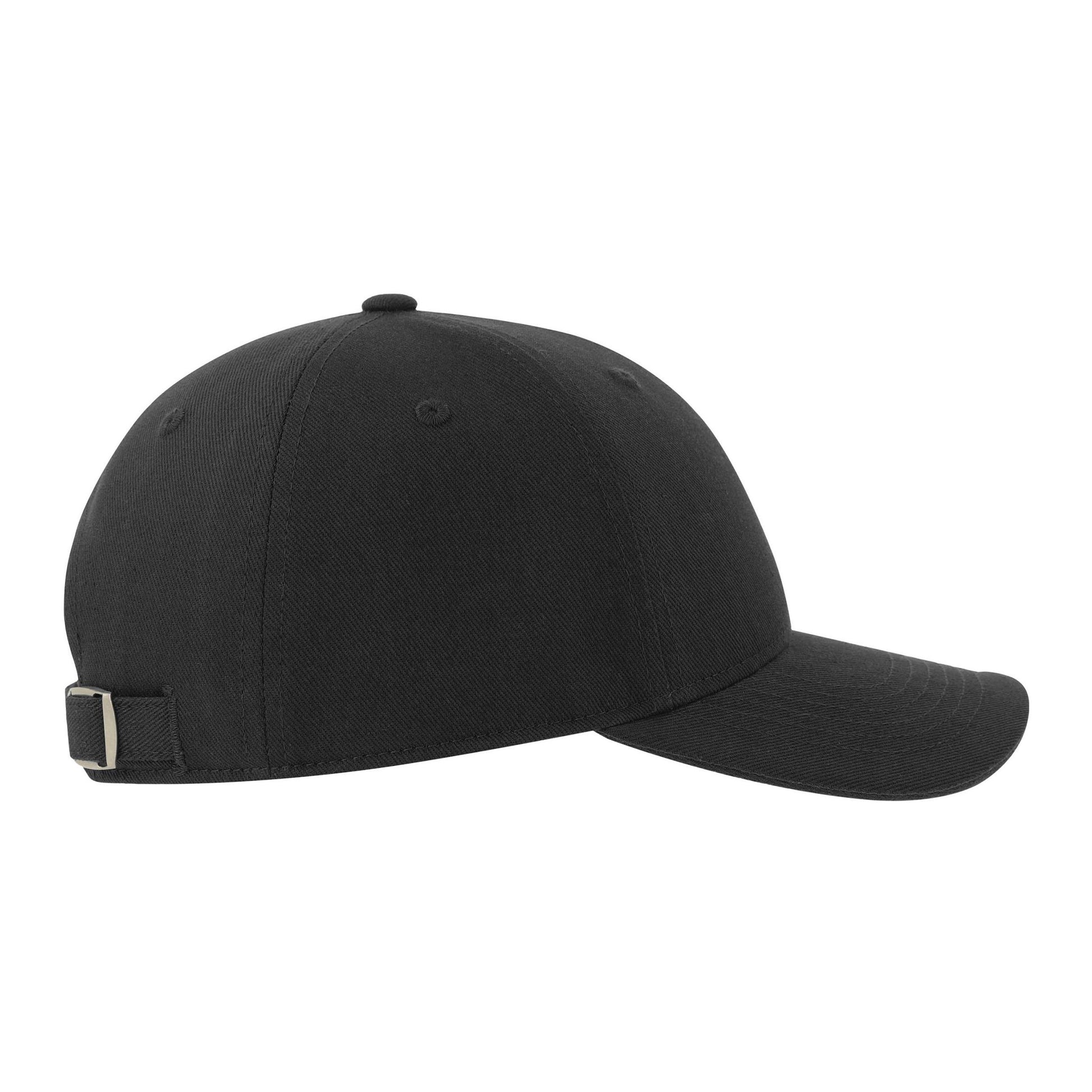 Black-Black - Lifestyle - Atlantis Unisex Adult Liberty Sandwich 6 Panel Sustainable Cap
