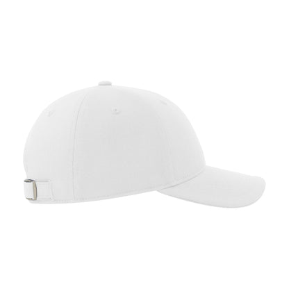 White - Side - Atlantis Unisex Adult Liberty Sandwich 6 Panel Sustainable Cap