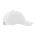 White - Side - Atlantis Unisex Adult Liberty Sandwich 6 Panel Sustainable Cap