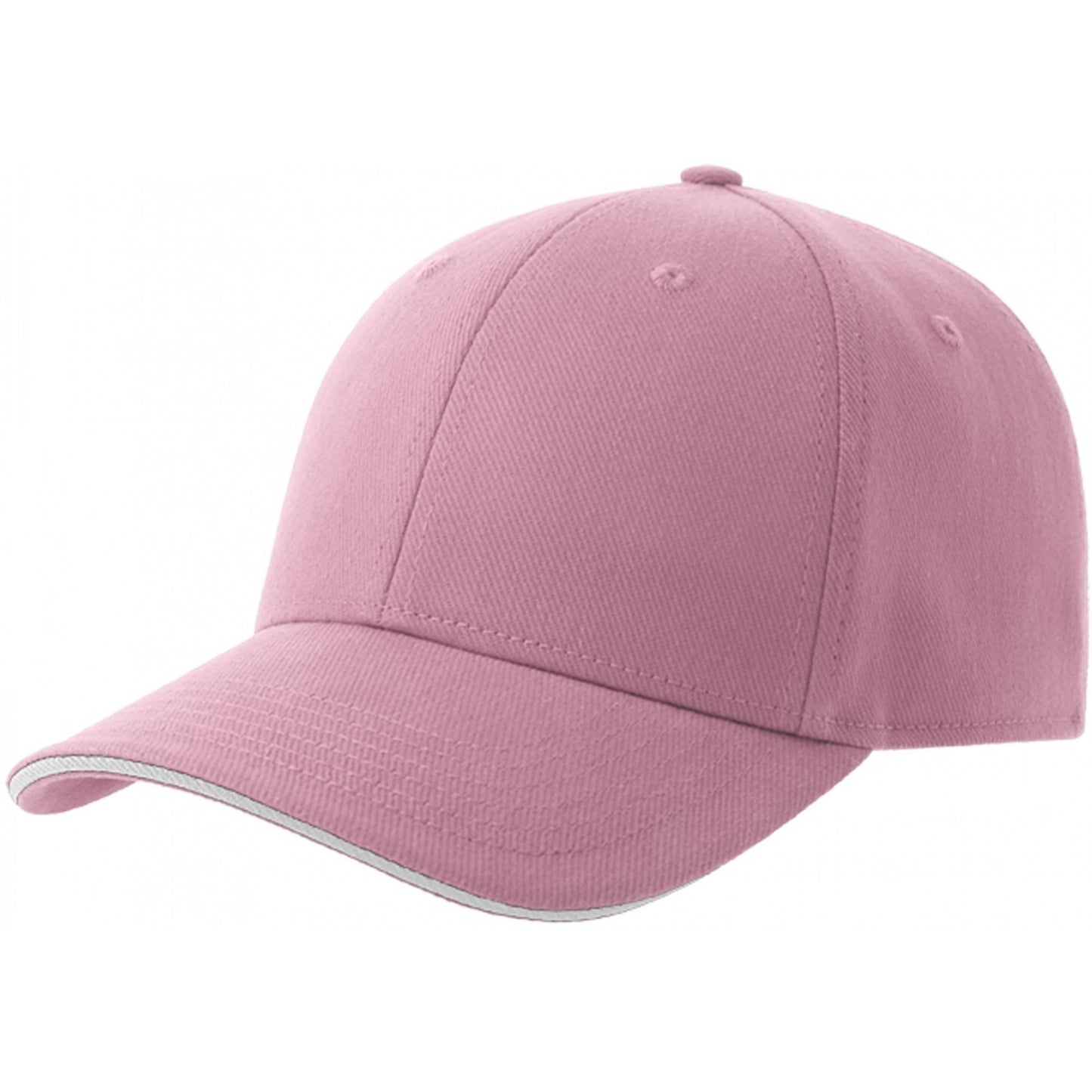 Pink-White - Front - Atlantis Unisex Adult Liberty Sandwich 6 Panel Sustainable Cap