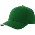 Green-White - Front - Atlantis Unisex Adult Liberty Sandwich 6 Panel Sustainable Cap