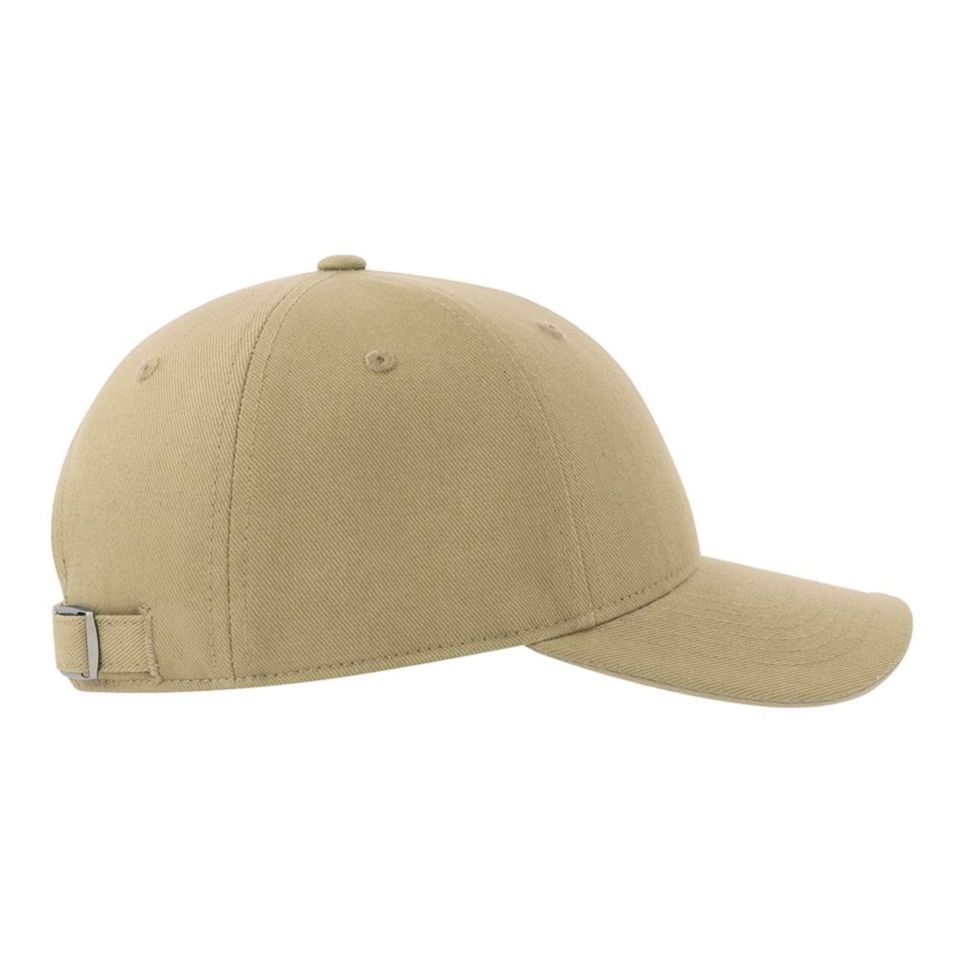 Khaki - Side - Atlantis Unisex Adult Liberty Sandwich 6 Panel Sustainable Cap