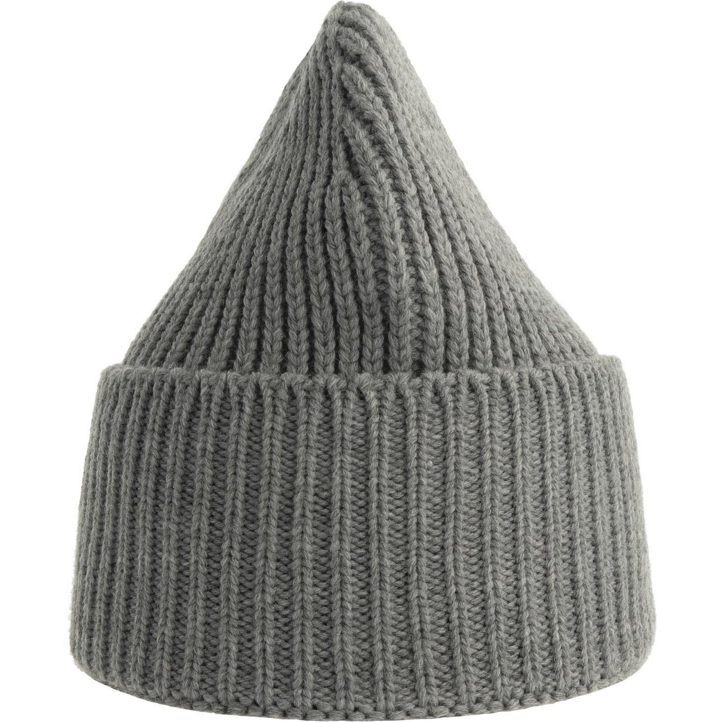 Light Grey Melange - Side - Atlantis Unisex Adult Oak Chunky Knit Beanie