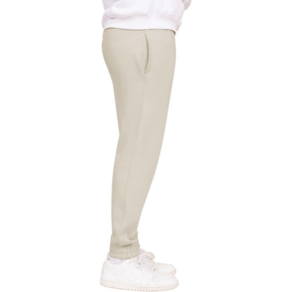 Ecru - Side - Casual Classics Unisex Adult Blended Core Regular Jogging Bottoms