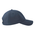Navy - Side - Atlantis Unisex Adult 6 Panel Fitted Baseball Cap