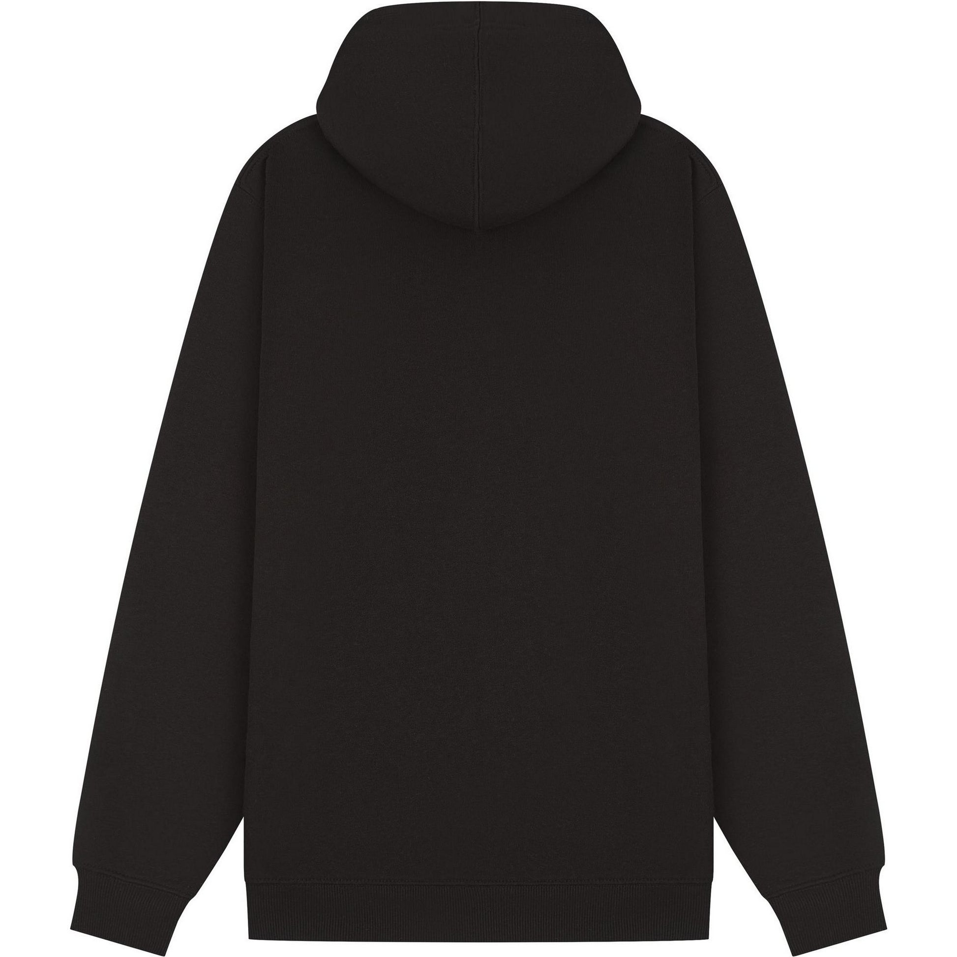 Black - Back - Casual Classics Unisex Adult Core Ringspun Cotton Tall Full Zip Hoodie