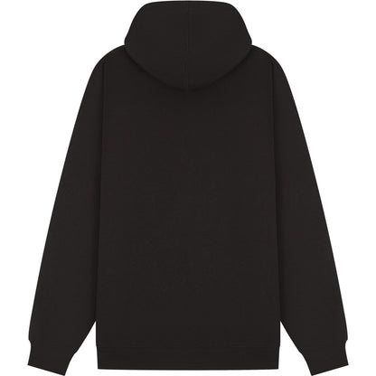 Black - Back - Casual Classics Unisex Adult Core Ringspun Cotton Tall Full Zip Hoodie