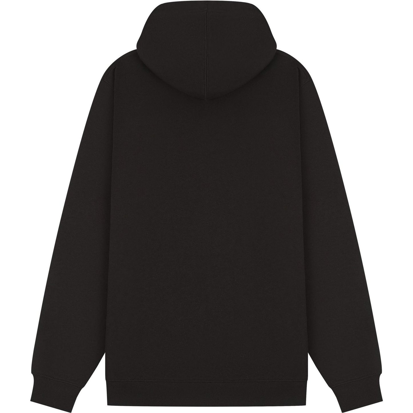 Black - Back - Casual Classics Unisex Adult Core Ringspun Cotton Tall Full Zip Hoodie