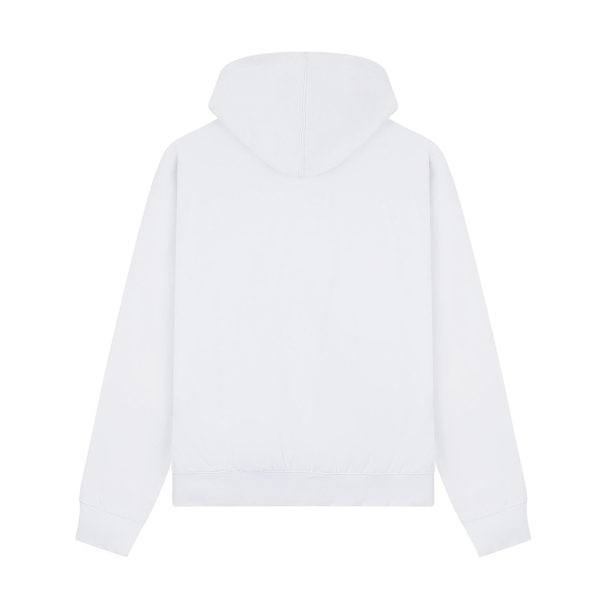 White - Back - Casual Classics Unisex Adult Premium Combed Cotton Oversized Hoodie