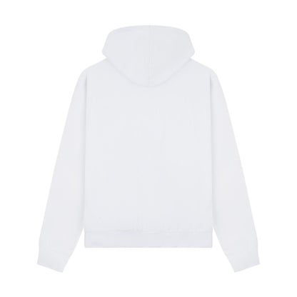 White - Back - Casual Classics Unisex Adult Premium Combed Cotton Oversized Hoodie