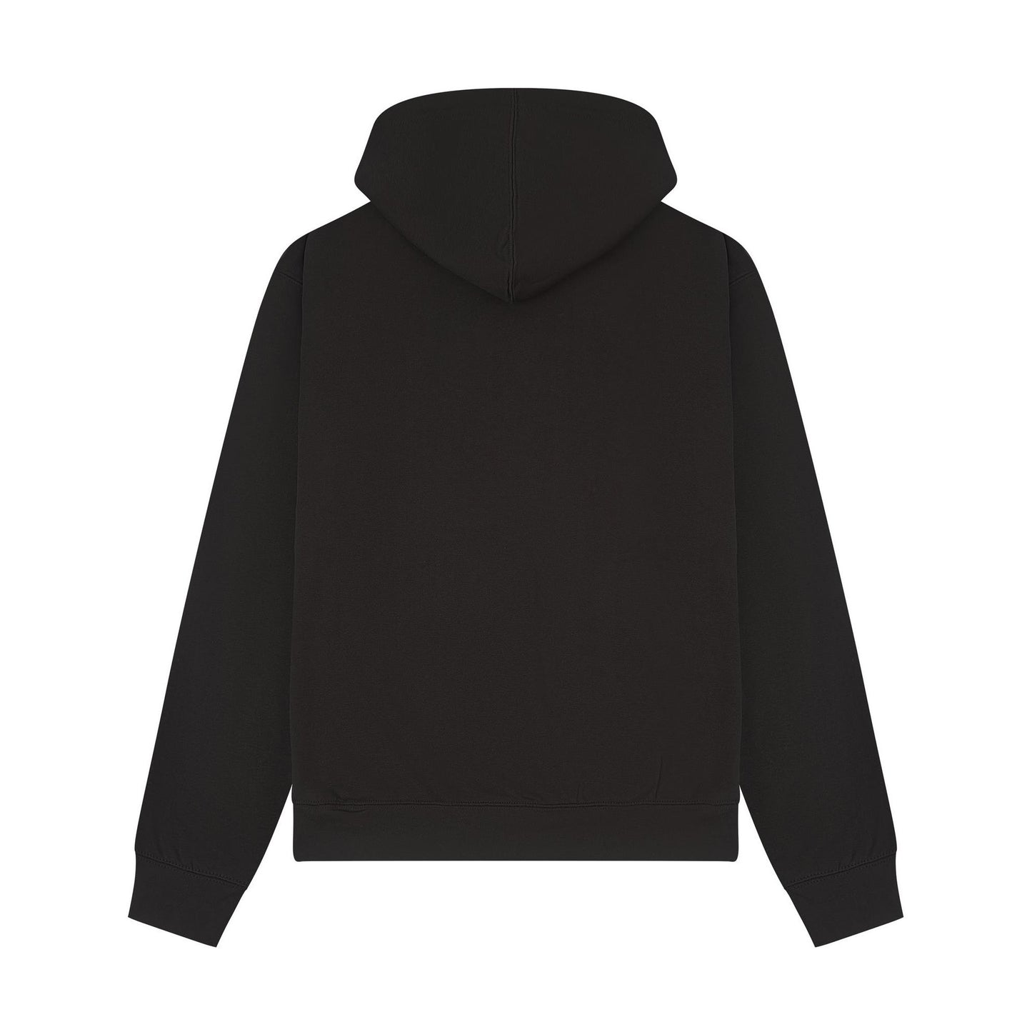 Black - Back - Casual Classics Unisex Adult Premium Combed Cotton Oversized Hoodie