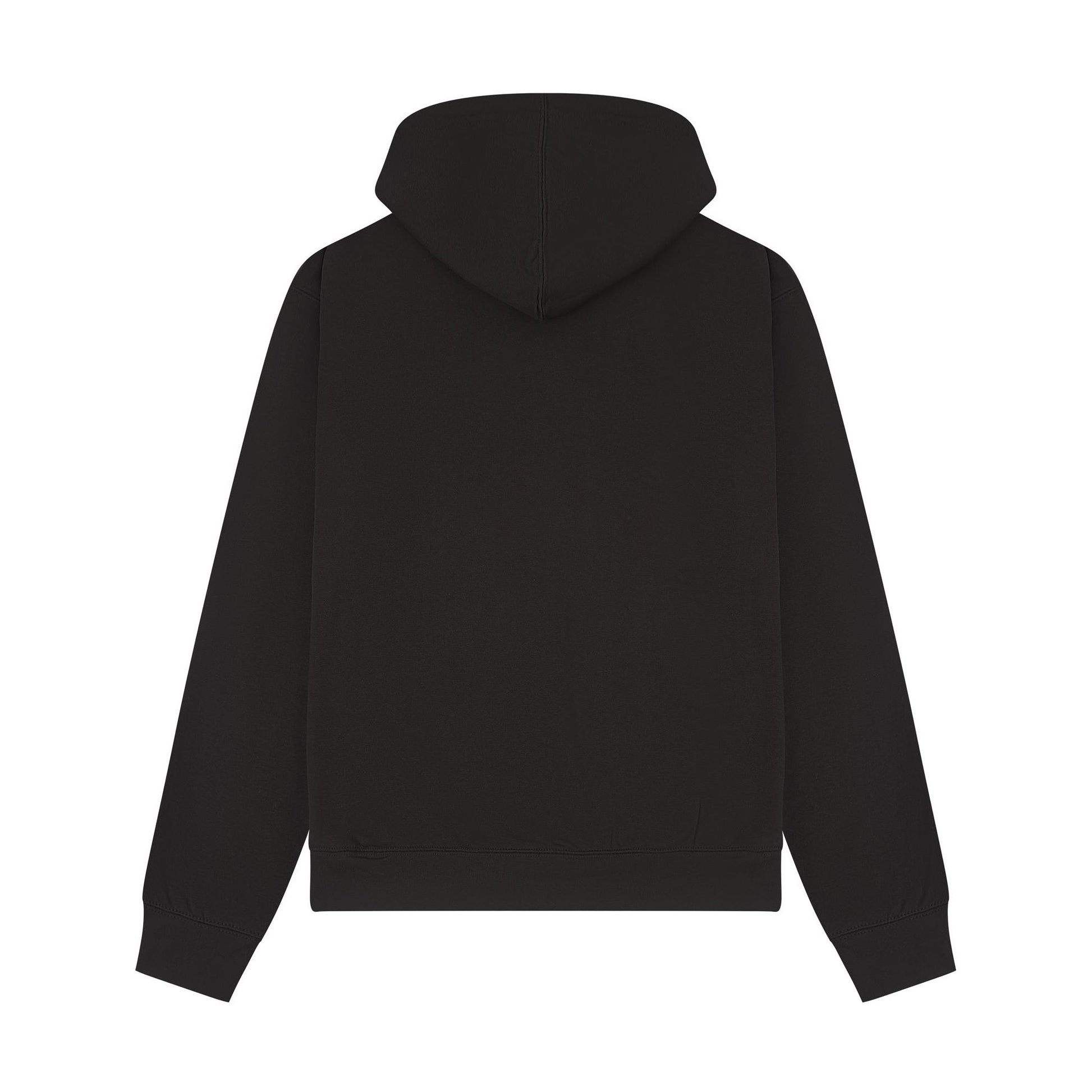 Black - Back - Casual Classics Unisex Adult Premium Combed Cotton Oversized Hoodie