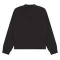 Black - Back - Casual Classics Unisex Adult Premium Combed Cotton Extended Neckline Boxy Oversized Sweatshirt
