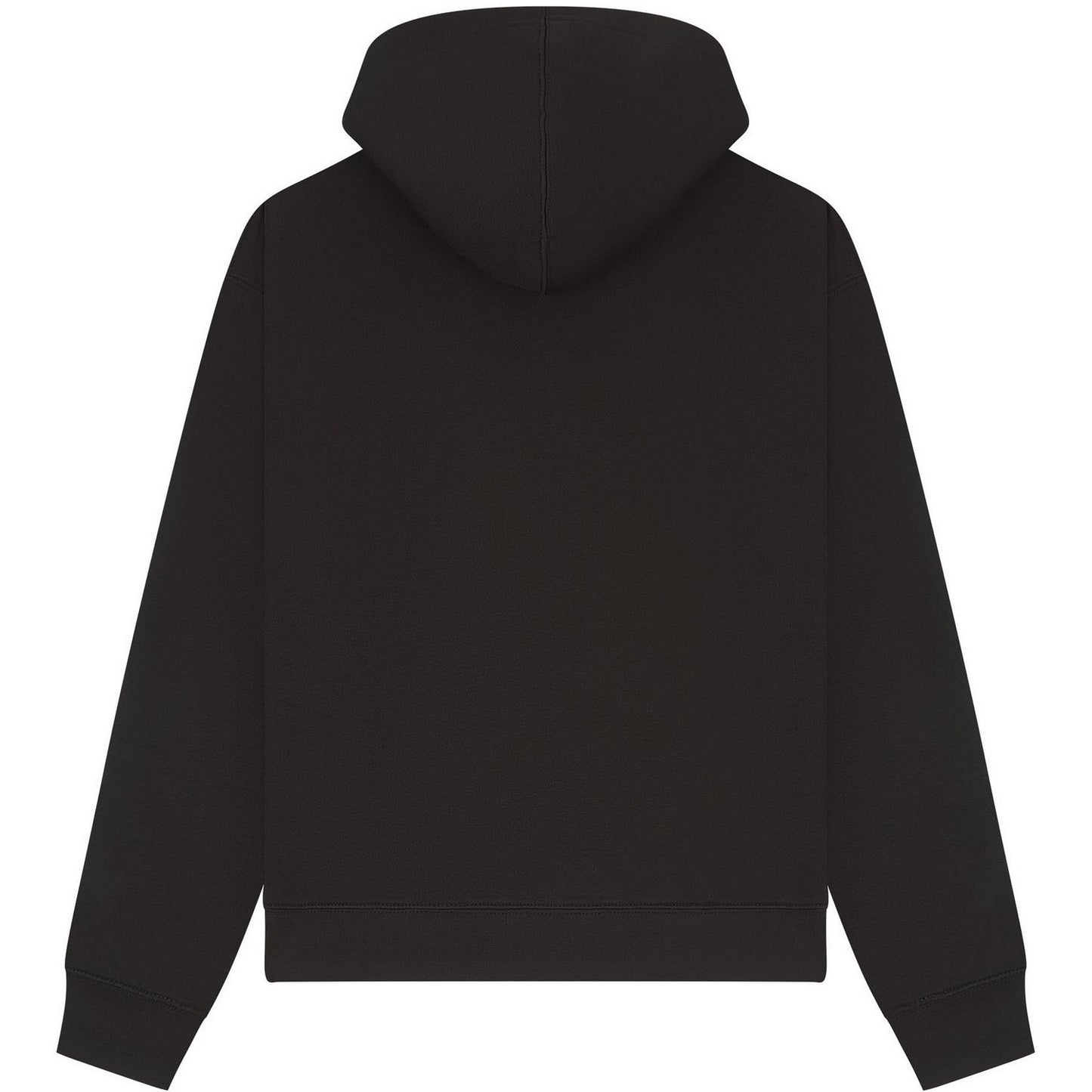 Black - Back - Casual Classics Unisex Adult Premium Combed Cotton Boxy Oversized Hoodie