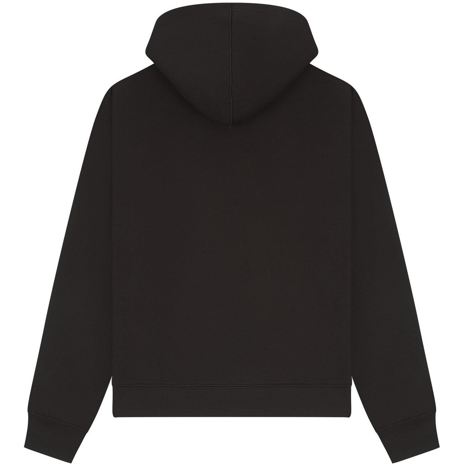 Black - Back - Casual Classics Unisex Adult Premium Combed Cotton Boxy Oversized Hoodie