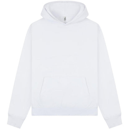 White - Front - Casual Classics Unisex Adult Premium Combed Cotton Boxy Oversized Hoodie