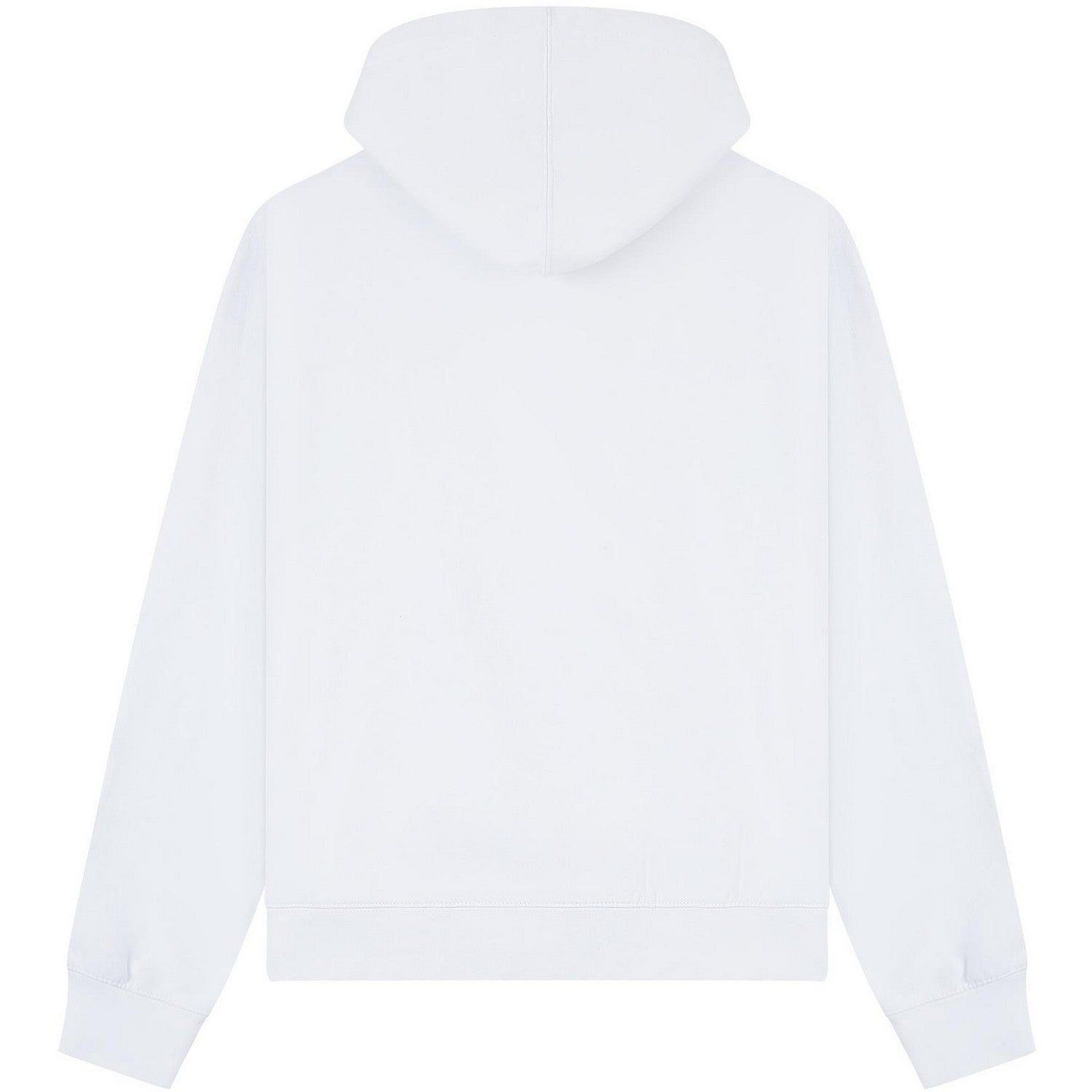 White - Back - Casual Classics Unisex Adult Premium Combed Cotton Boxy Oversized Hoodie