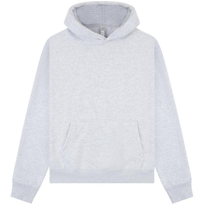 Ash Grey - Front - Casual Classics Unisex Adult Premium Combed Cotton Boxy Oversized Hoodie