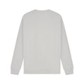 Lunar Grey - Back - Casual Classics Unisex Adult Premium Combed Cotton Extended Neckline Oversized Sweatshirt