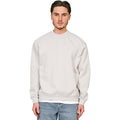 Lunar Grey - Side - Casual Classics Unisex Adult Premium Combed Cotton Extended Neckline Oversized Sweatshirt