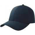 Navy - Back - Atlantis Unisex Adult Pitch 6 Panel Flexible Stretch Fitted Baseball Cap