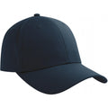 Navy - Front - Atlantis Unisex Adult Pitch 6 Panel Flexible Stretch Fitted Baseball Cap