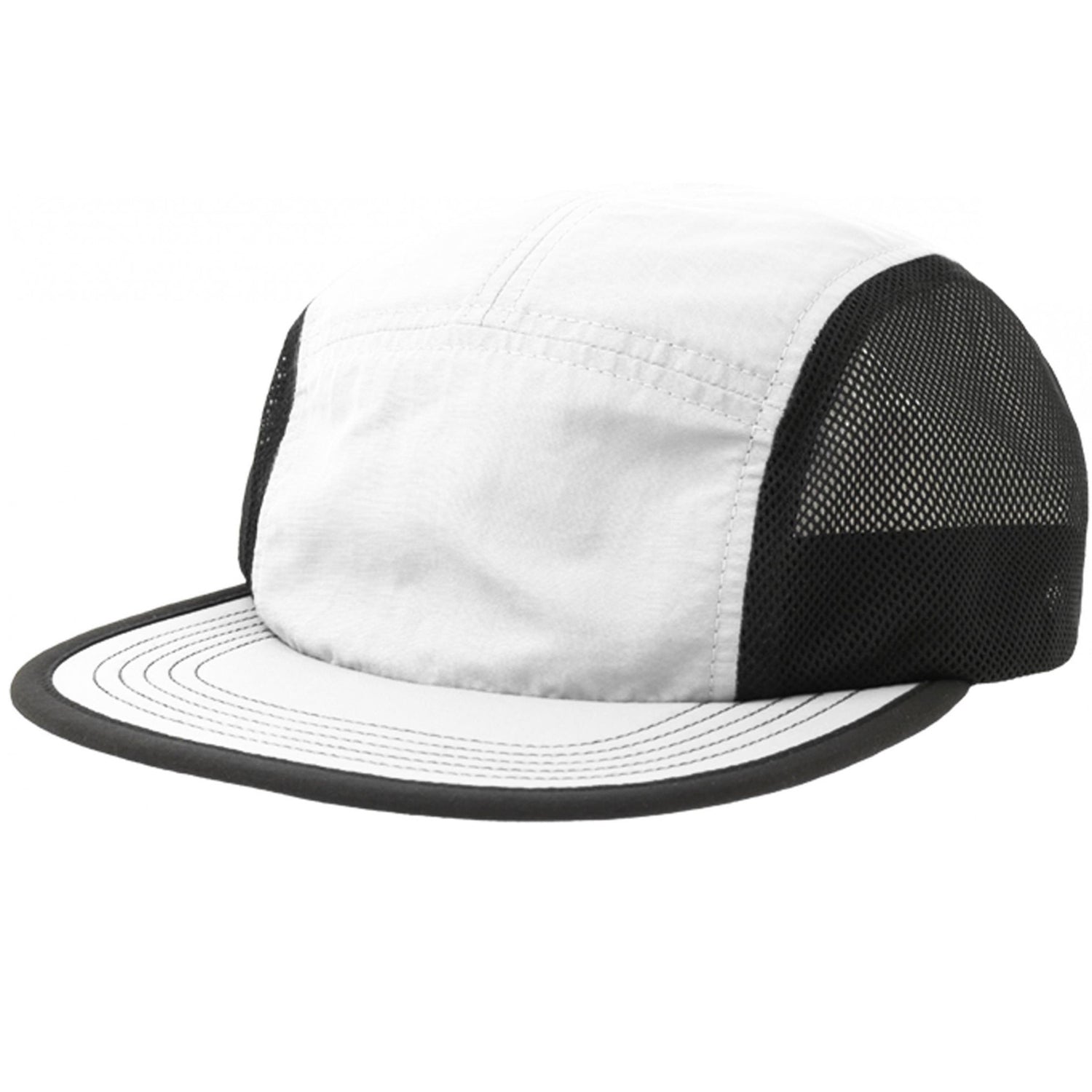 White - Back - Atlantis Unisex Adult Erie Retro Technical Recycled Cap